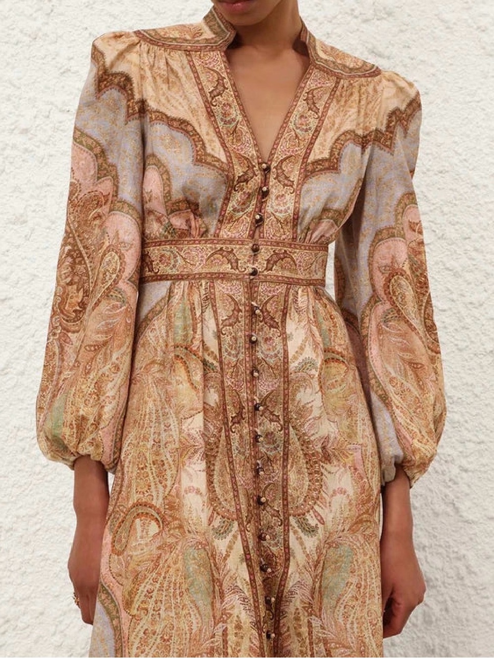 ZIMMERMANN
WANDERLUST PLUNGE MIDI DRESS TAPESTRY MULTI - Picture 2 of 7